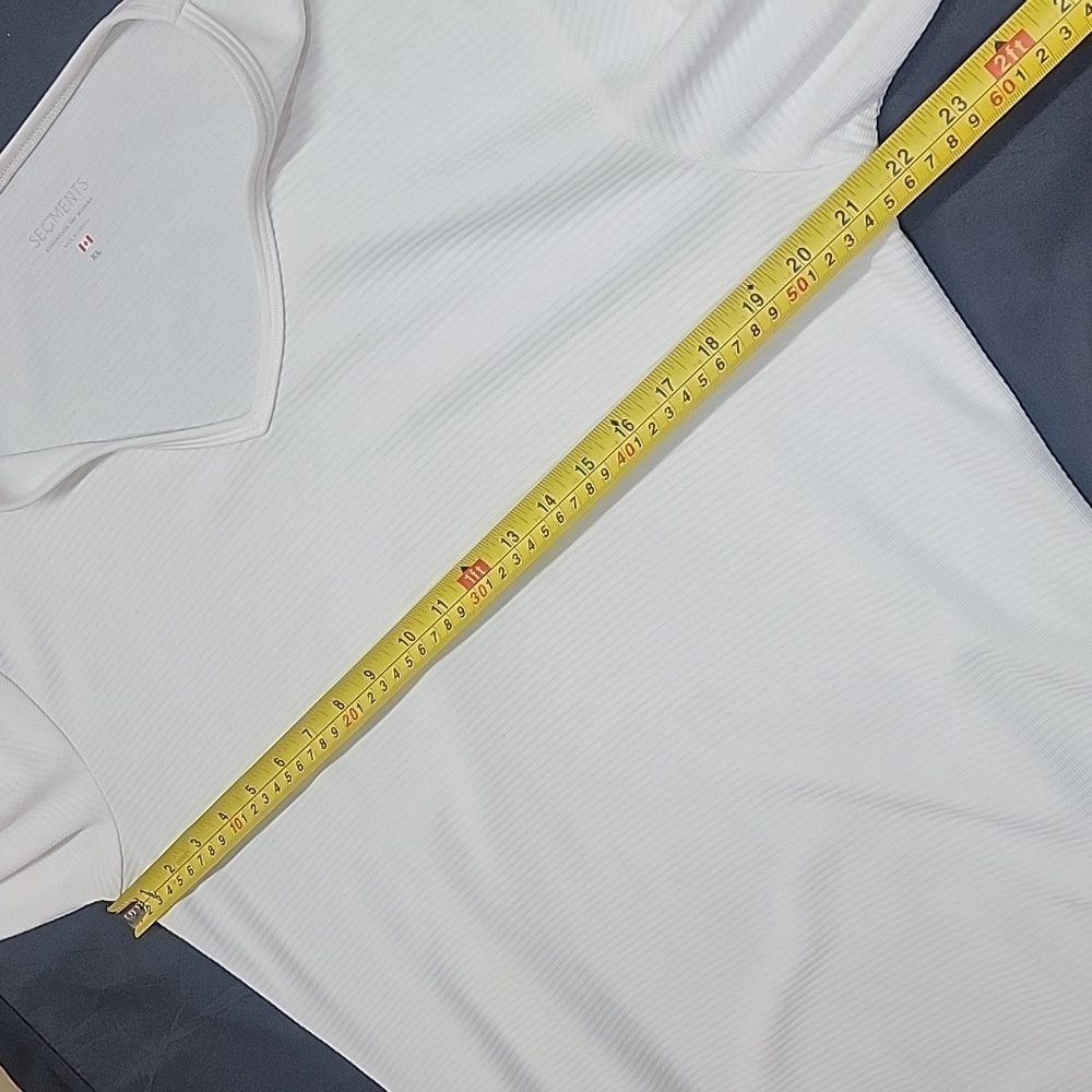 Segments 3/4 Sleeve White Comfy Lightweight Top Size XL - Picture 6 of 9